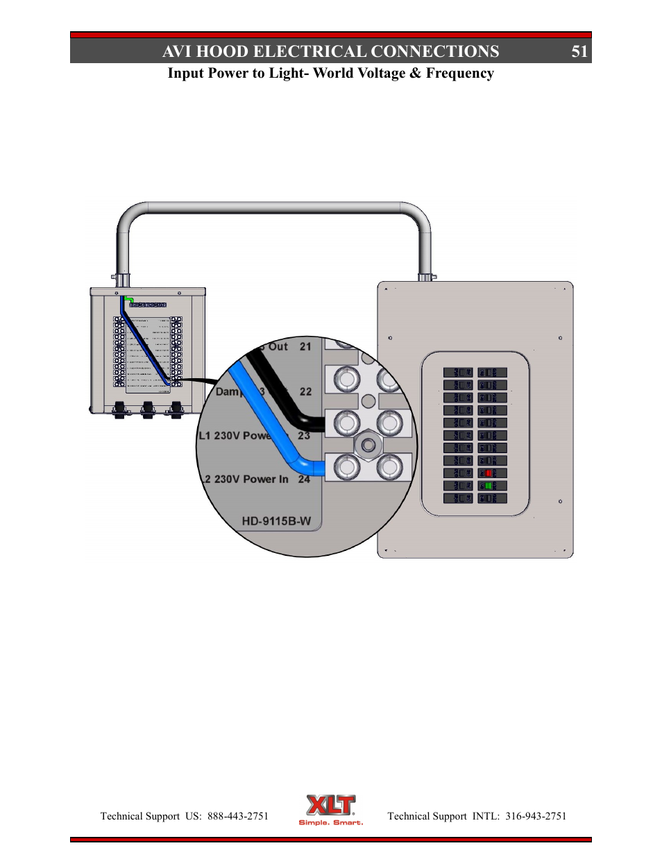 51 avi hood electrical connections | XLT XD-9004E User Manual | Page 51 / 114