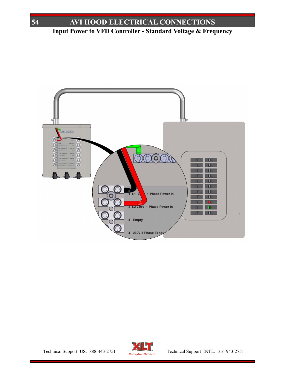54 avi hood electrical connections | XLT XD-9004E User Manual | Page 54 / 114