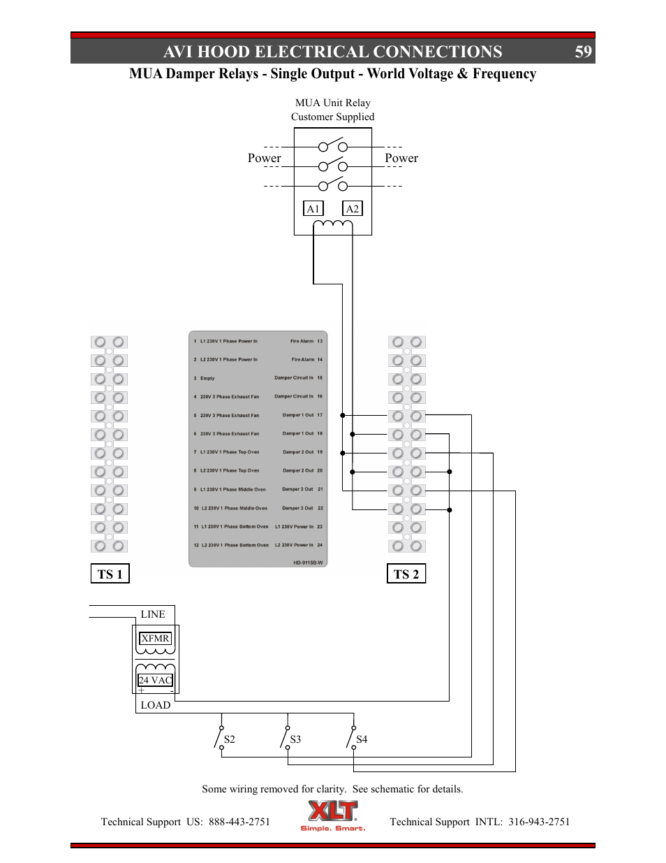 59 avi hood electrical connections | XLT XD-9004E User Manual | Page 59 / 114