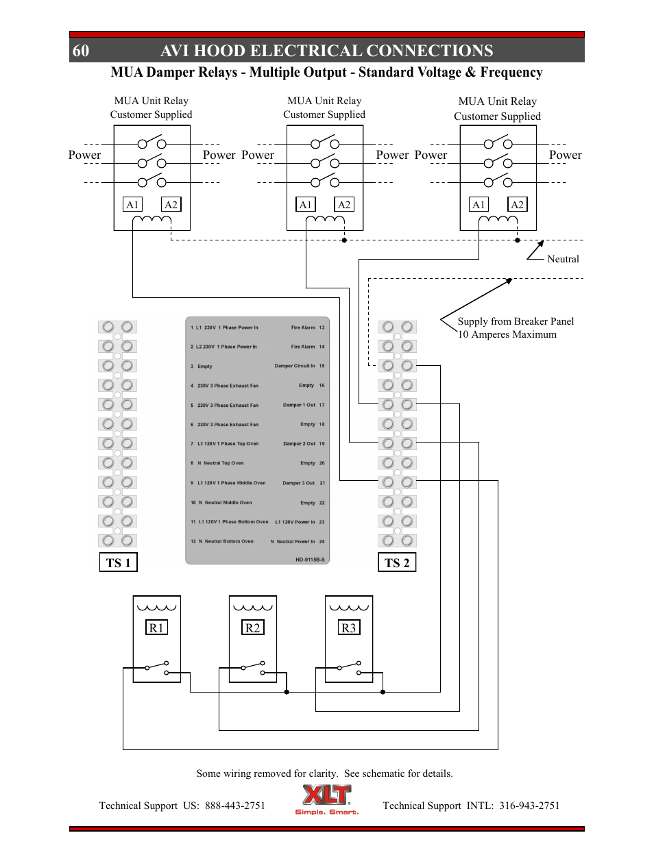 60 avi hood electrical connections | XLT XD-9004E User Manual | Page 60 / 114