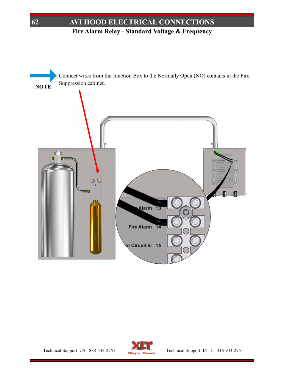 62 avi hood electrical connections | XLT XD-9004E User Manual | Page 62 / 114