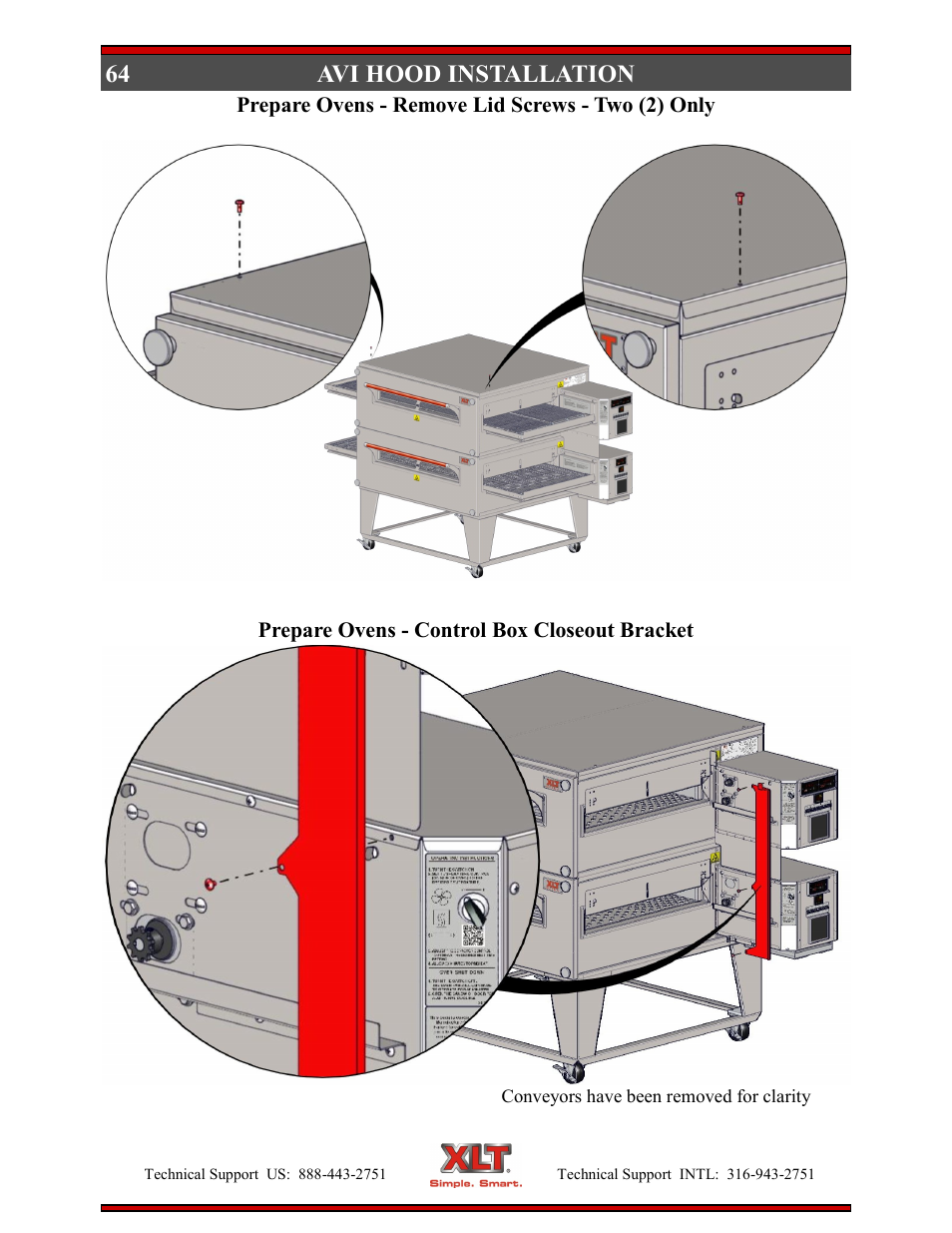 Avi hood installation | XLT XD-9004E User Manual | Page 64 / 114