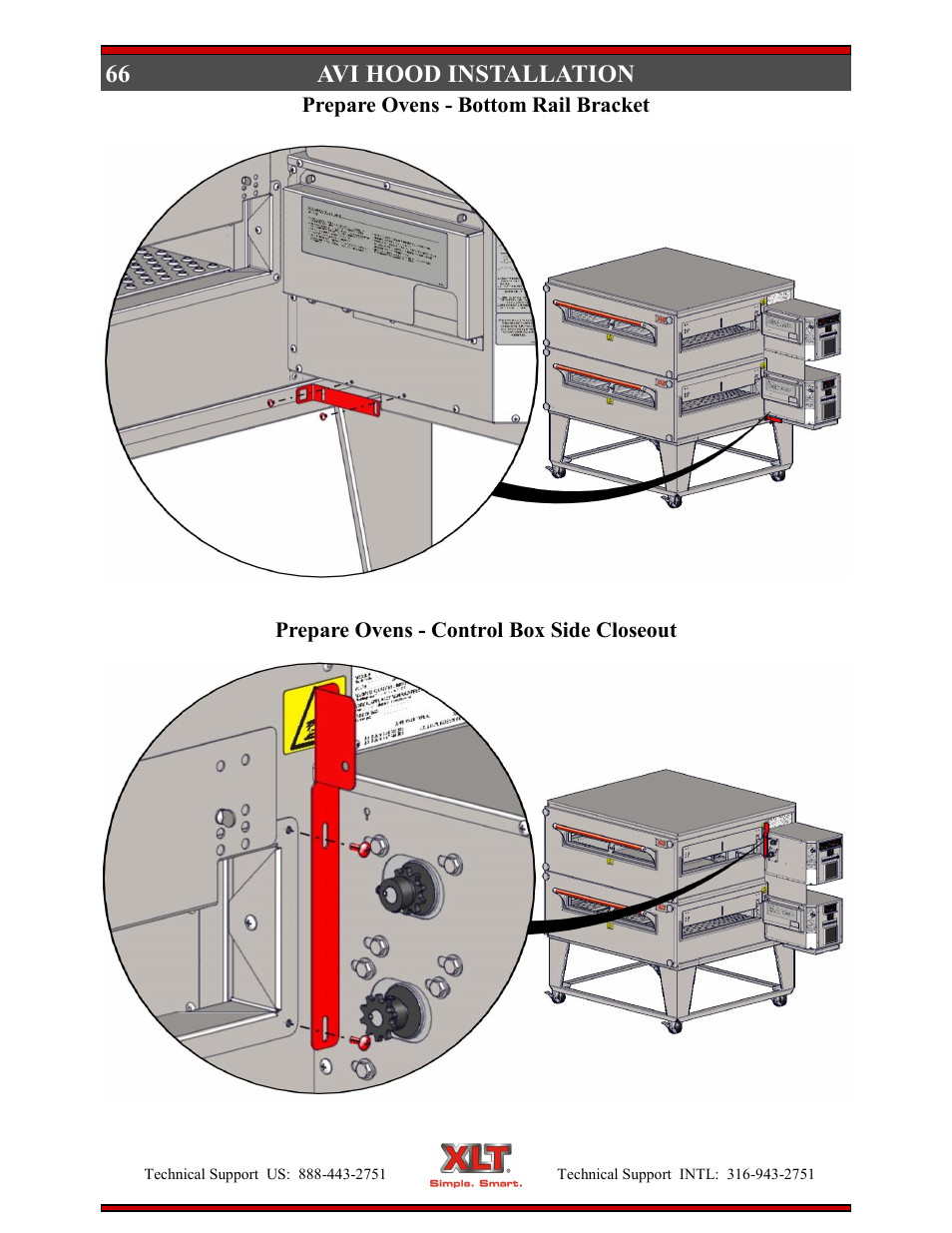 66 avi hood installation | XLT XD-9004E User Manual | Page 66 / 114