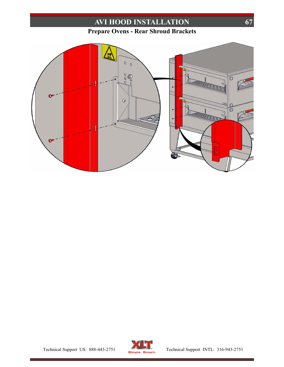 67 avi hood installation | XLT XD-9004E User Manual | Page 67 / 114