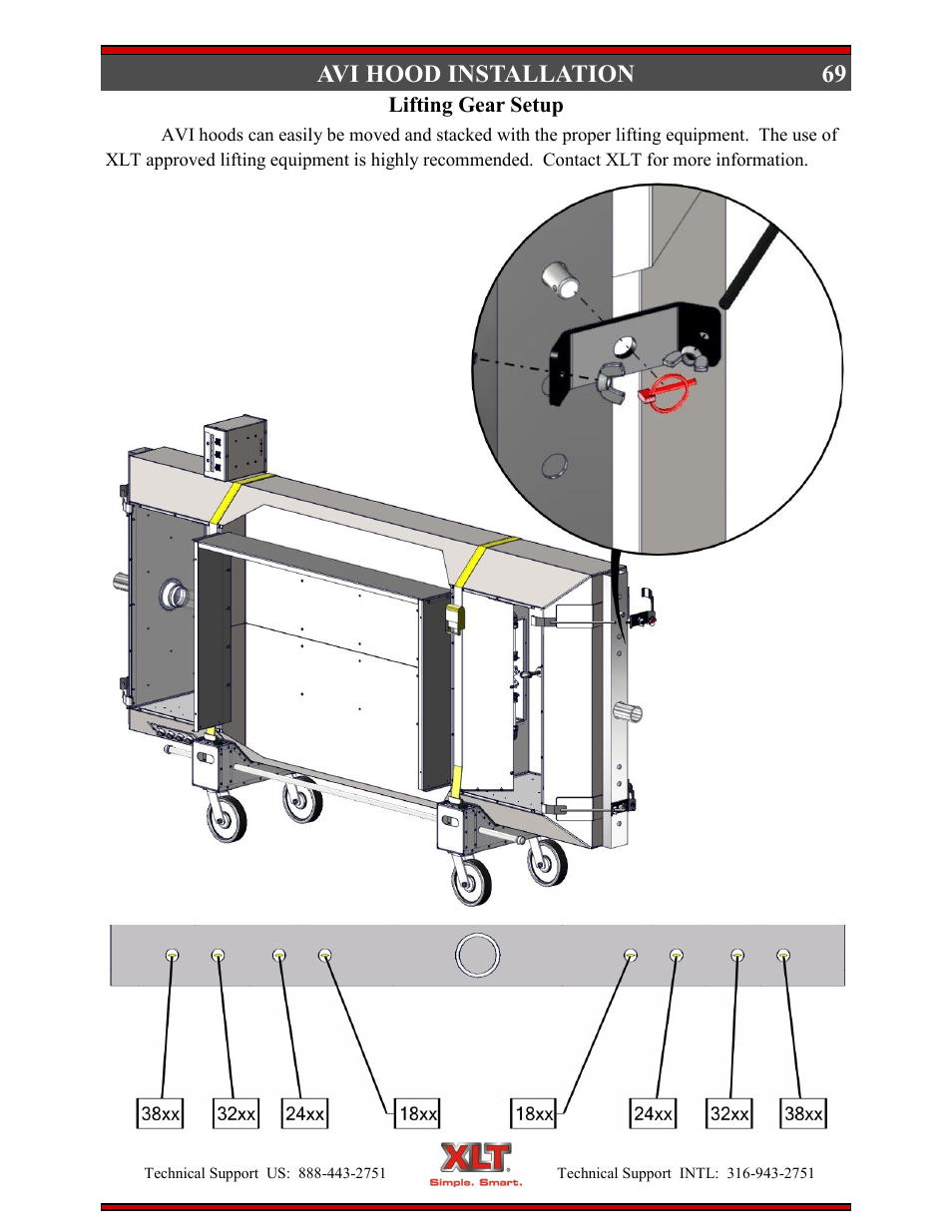 69 avi hood installation | XLT XD-9004E User Manual | Page 69 / 114