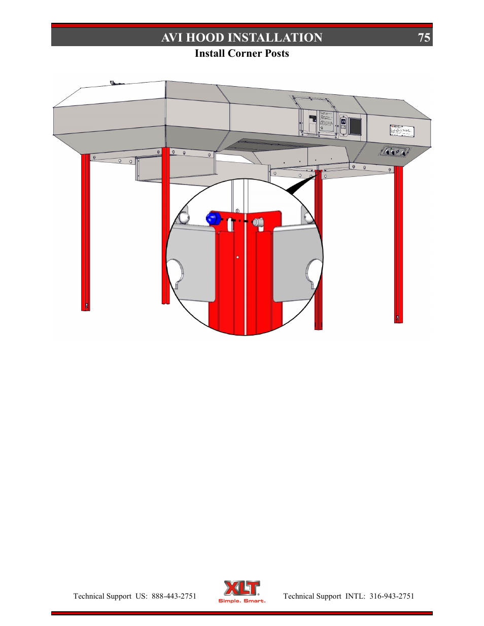 75 avi hood installation | XLT XD-9004E User Manual | Page 75 / 114