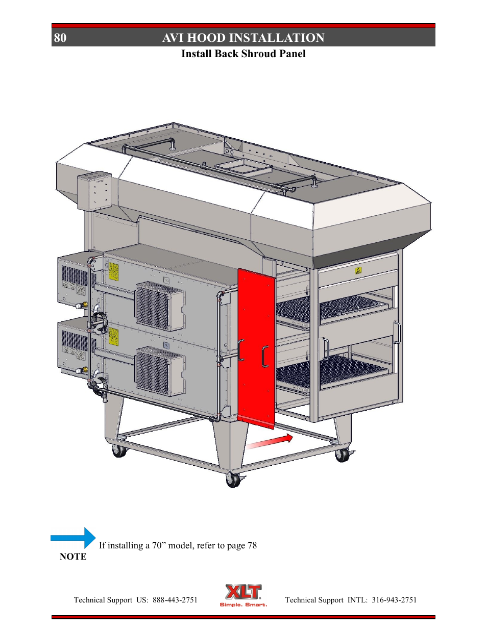 80 avi hood installation | XLT XD-9004E User Manual | Page 80 / 114