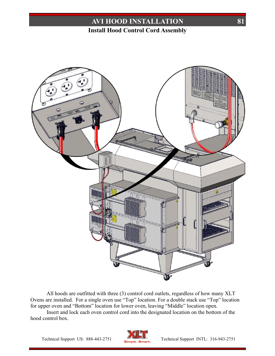81 avi hood installation | XLT XD-9004E User Manual | Page 81 / 114