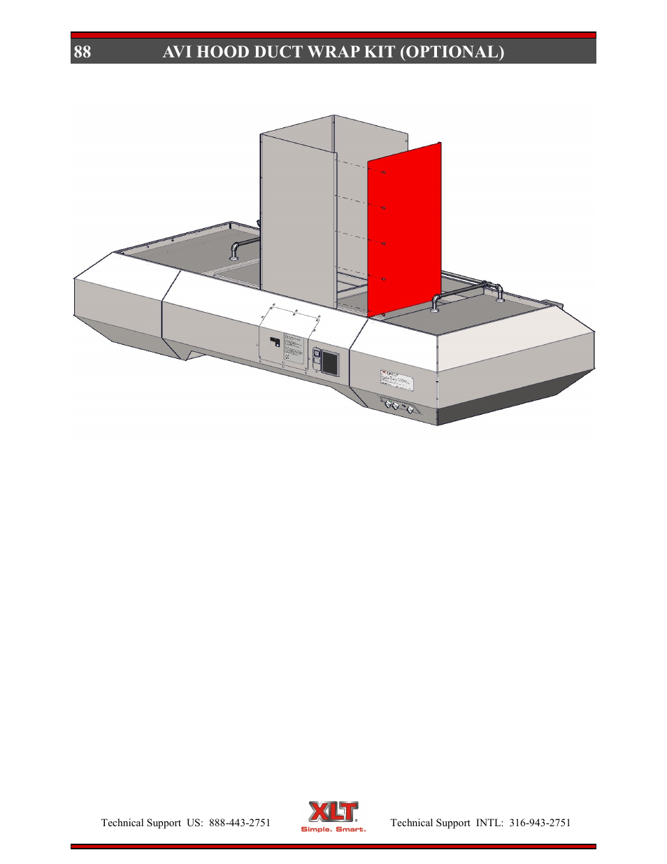 88 avi hood duct wrap kit (optional) | XLT XD-9004E User Manual | Page 88 / 114