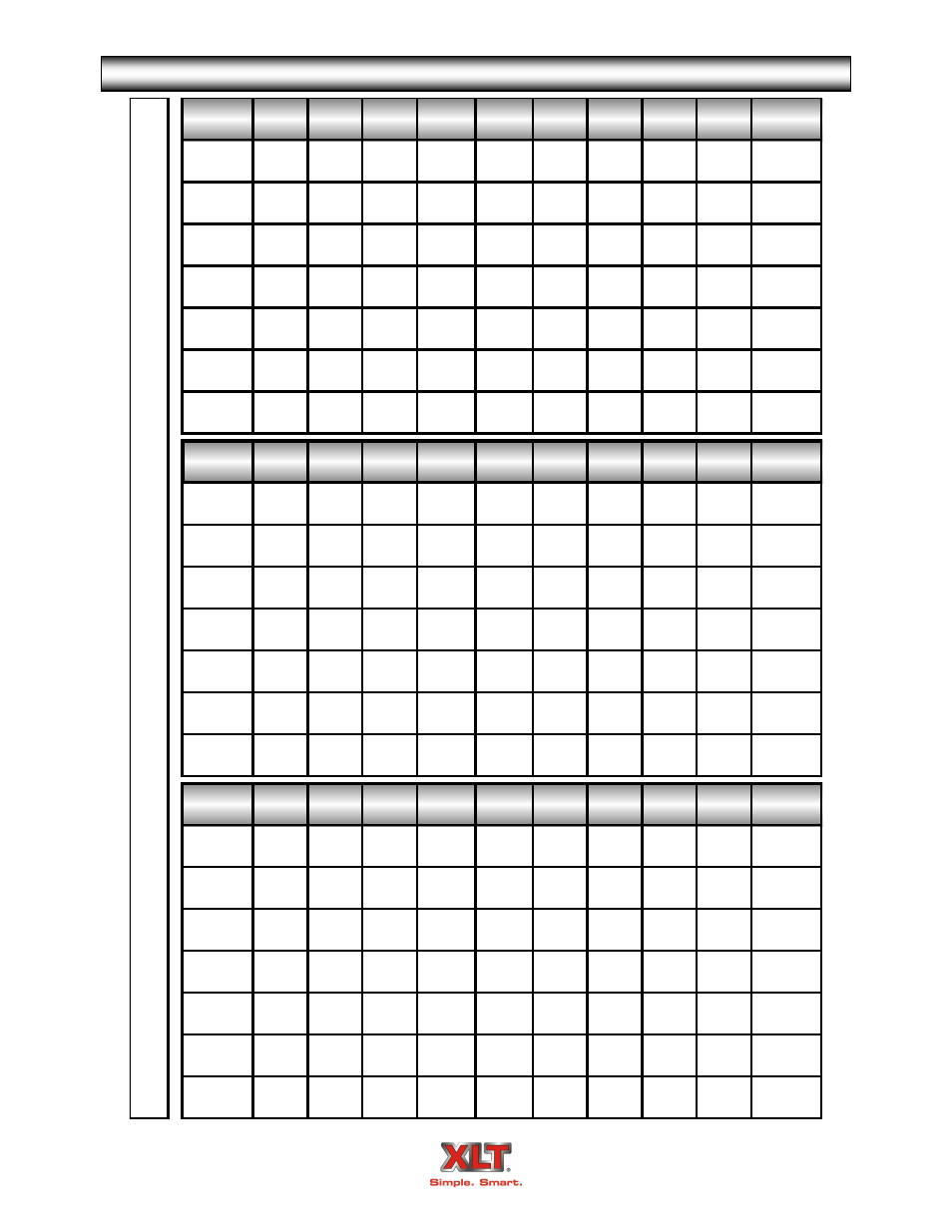Oven dimensions & weights | XLT XD-9004A User Manual | Page 11 / 102
