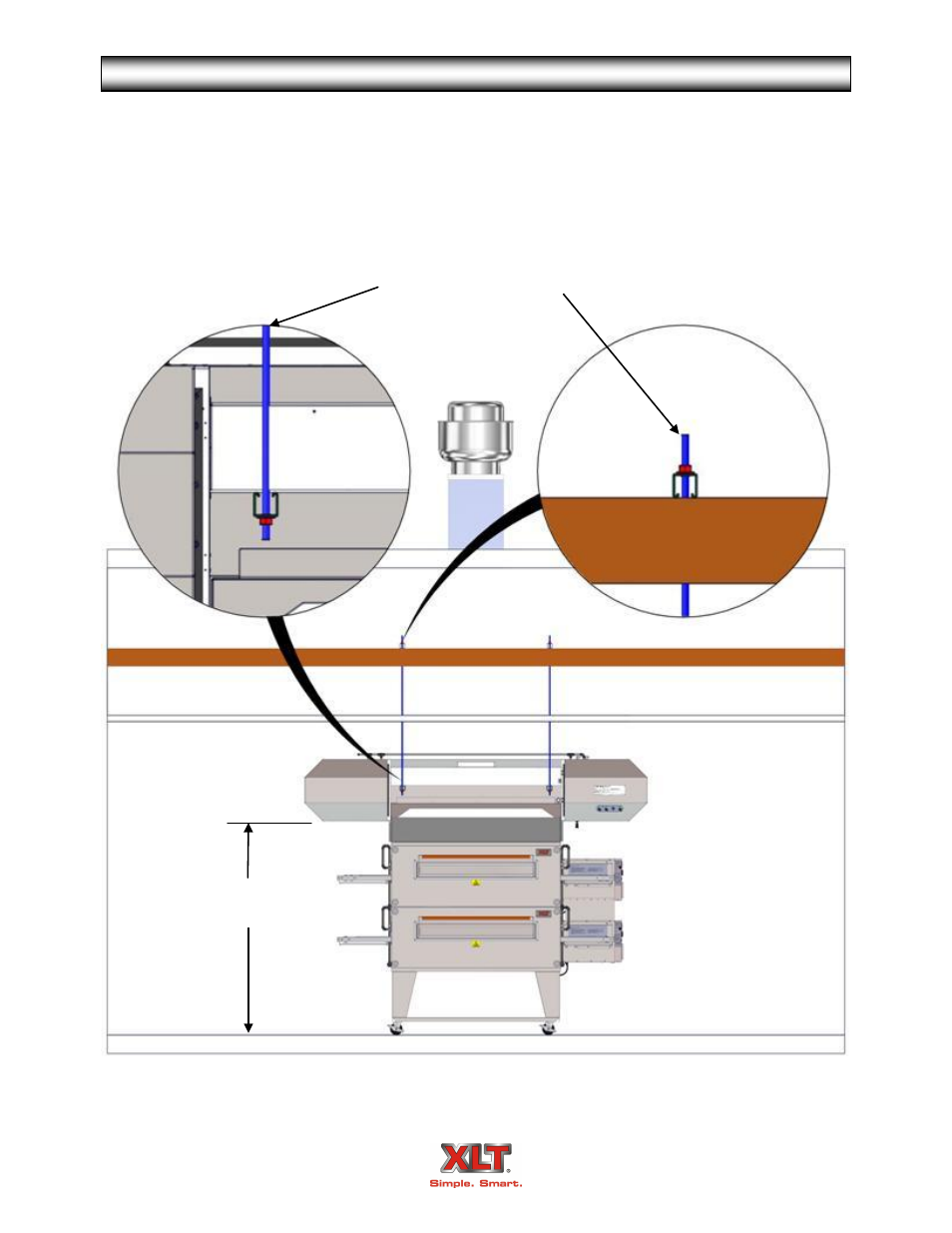 Avi hood installation, Hang hood from ceiling joists | XLT XD-9004A User Manual | Page 68 / 102