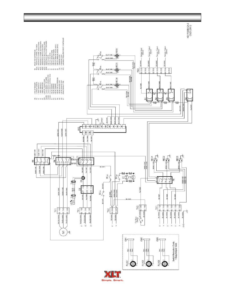 Avi hood schematic - standard w/vfd | XLT XD-9004A User Manual | Page 94 / 102