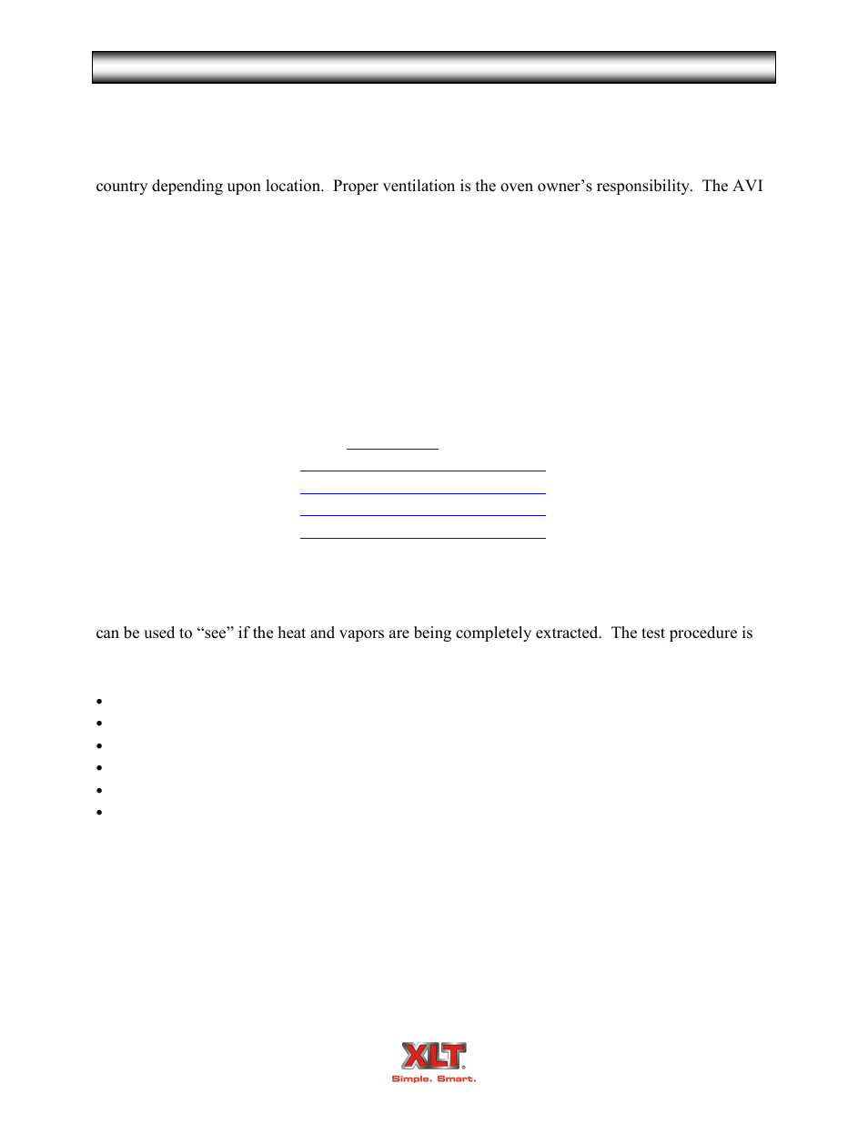 Oven ventilation requirements & guidelines | XLT XD-9004B User Manual | Page 27 / 106