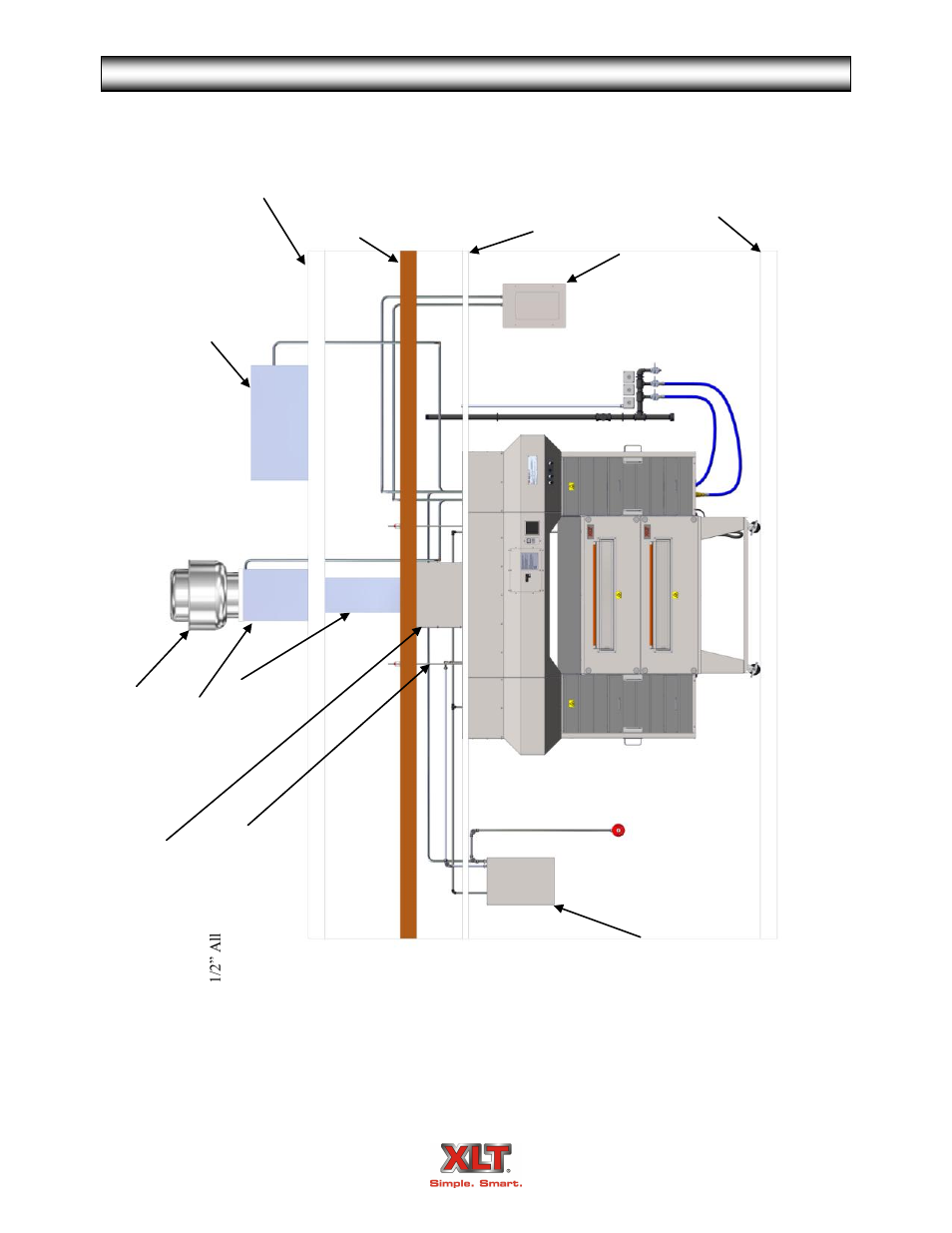 Avi hood rough-in specifications | XLT XD-9004B User Manual | Page 45 / 106