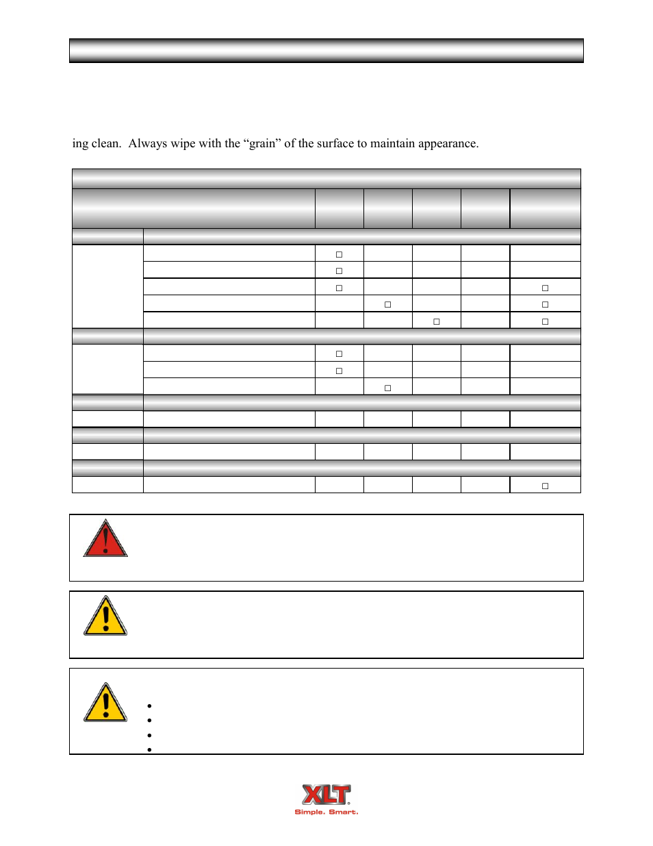 Avi hood cleaning | XLT XD-9004B User Manual | Page 85 / 106