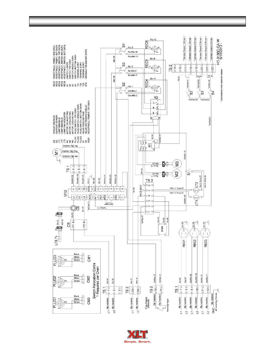 Avi hood schematic - world w/vfd | XLT XD-9004B User Manual | Page 95 / 106