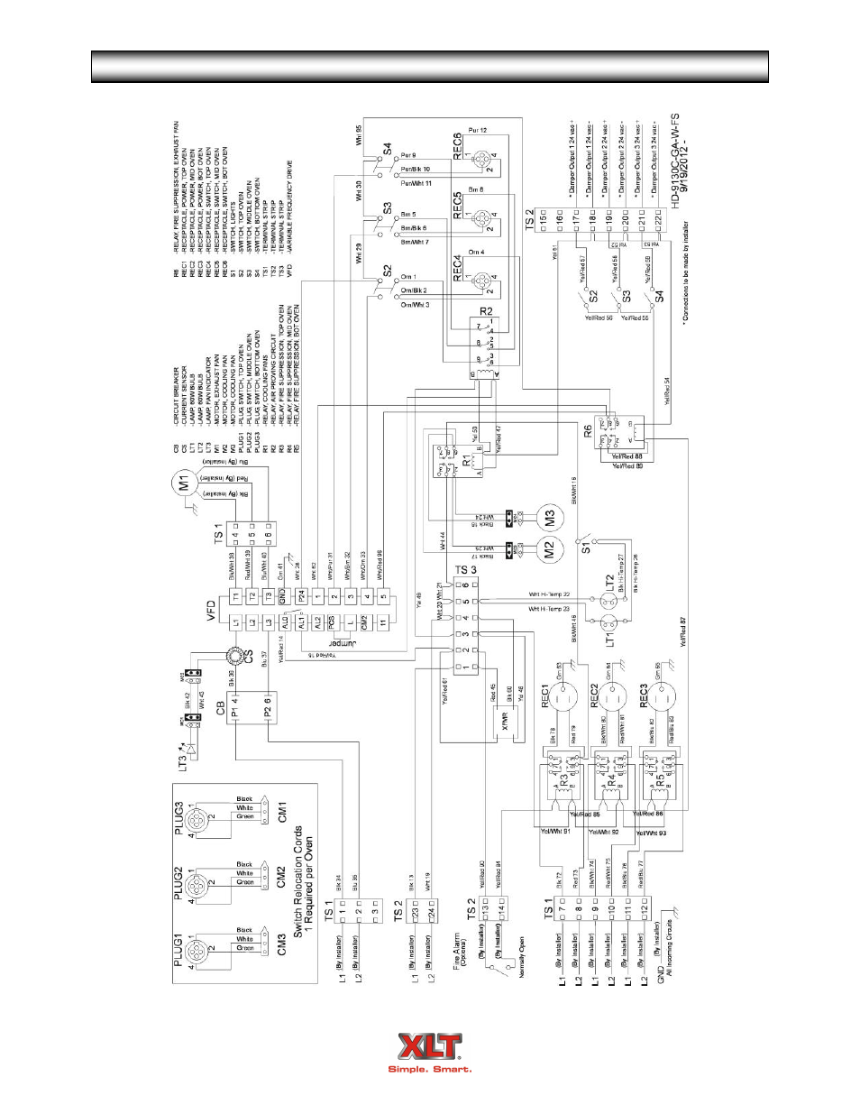 Avi hood schematic - world w/vfd | XLT XD-9004B User Manual | Page 97 / 106