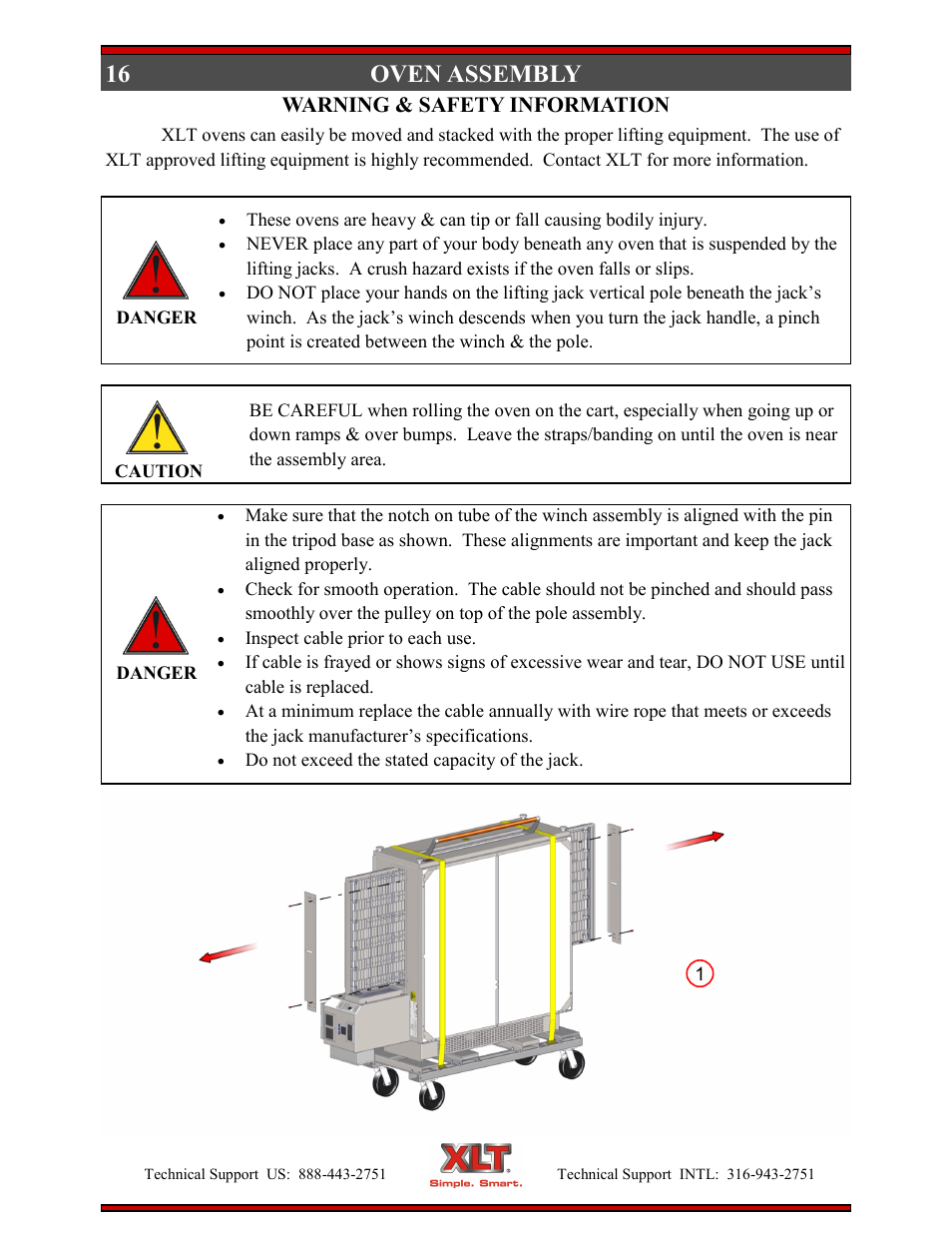 16 oven assembly, Warning & safety information | XLT XD-9005B User Manual | Page 16 / 102