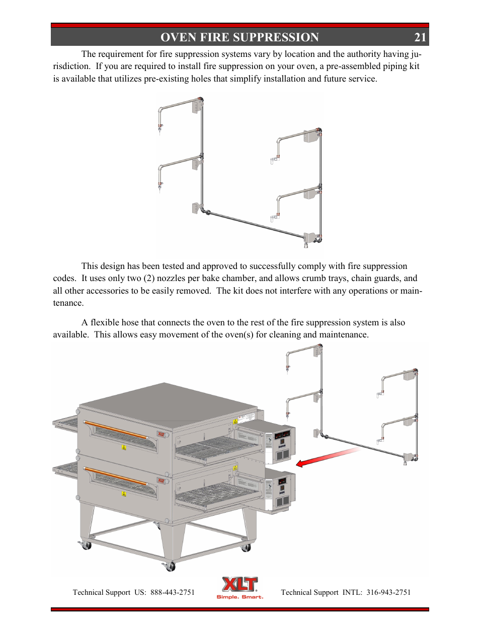 Oven fire suppression | XLT XD-9005B User Manual | Page 21 / 102