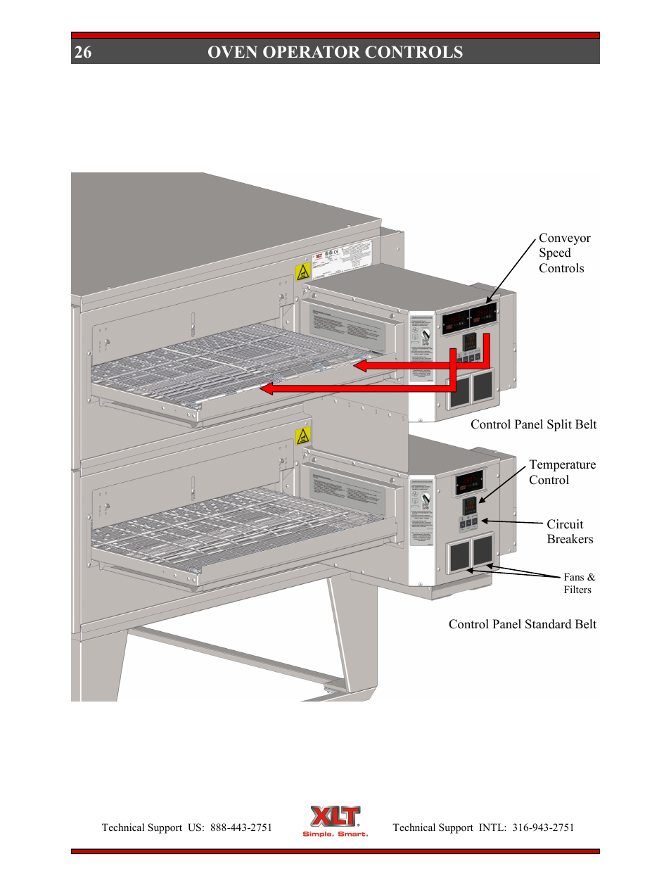 26 oven operator controls | XLT XD-9005B User Manual | Page 26 / 102