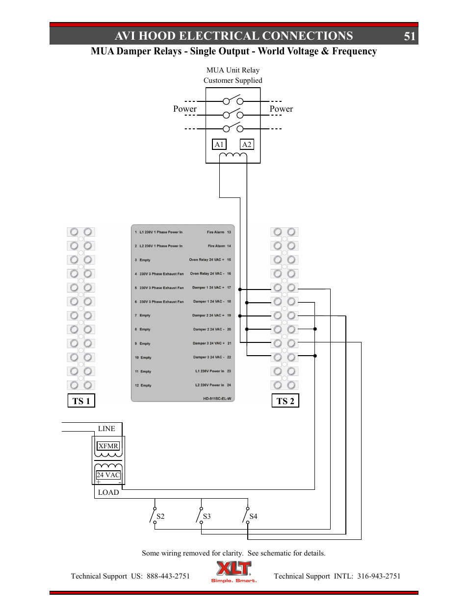 51 avi hood electrical connections | XLT XD-9005B User Manual | Page 51 / 102