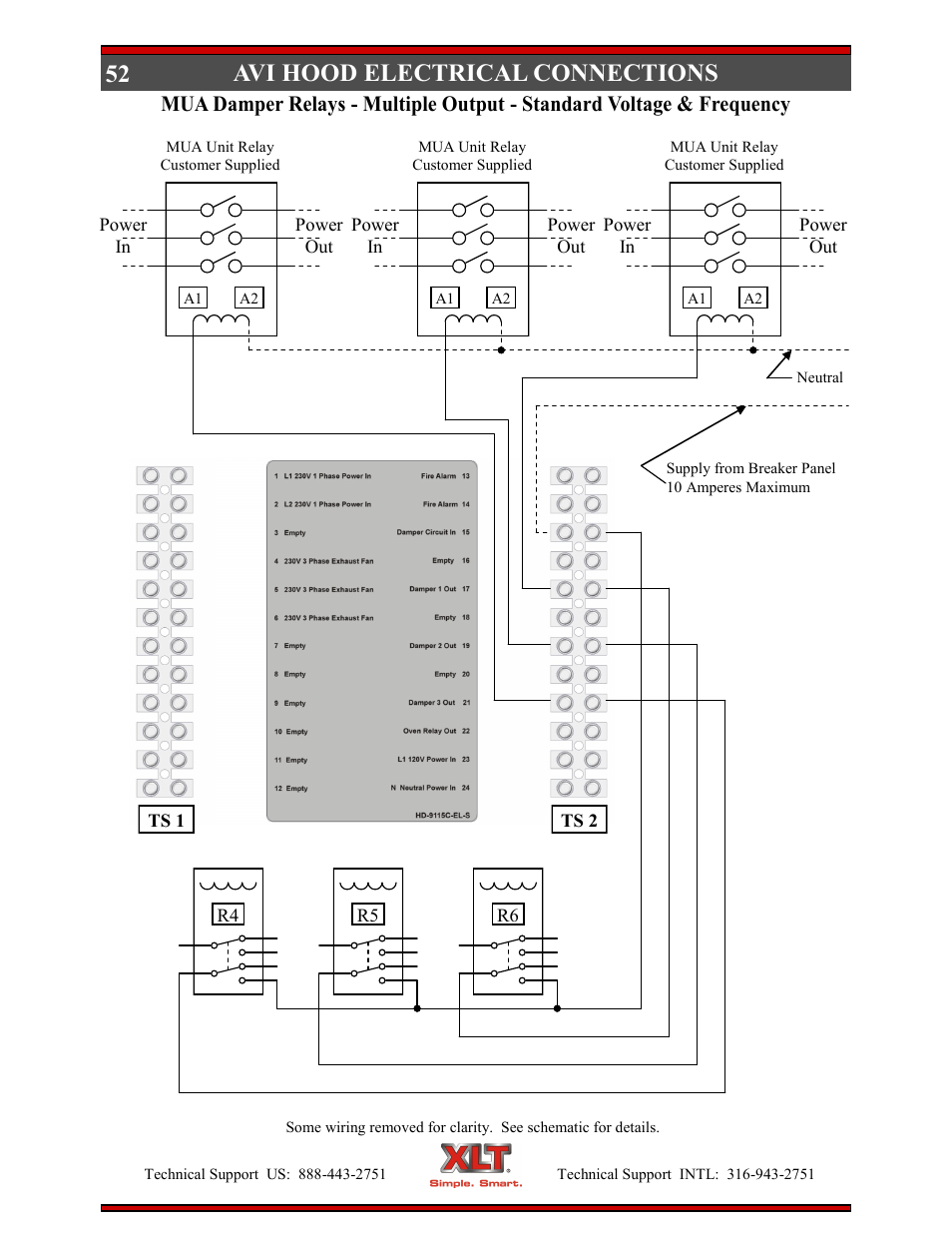 52 avi hood electrical connections | XLT XD-9005B User Manual | Page 52 / 102