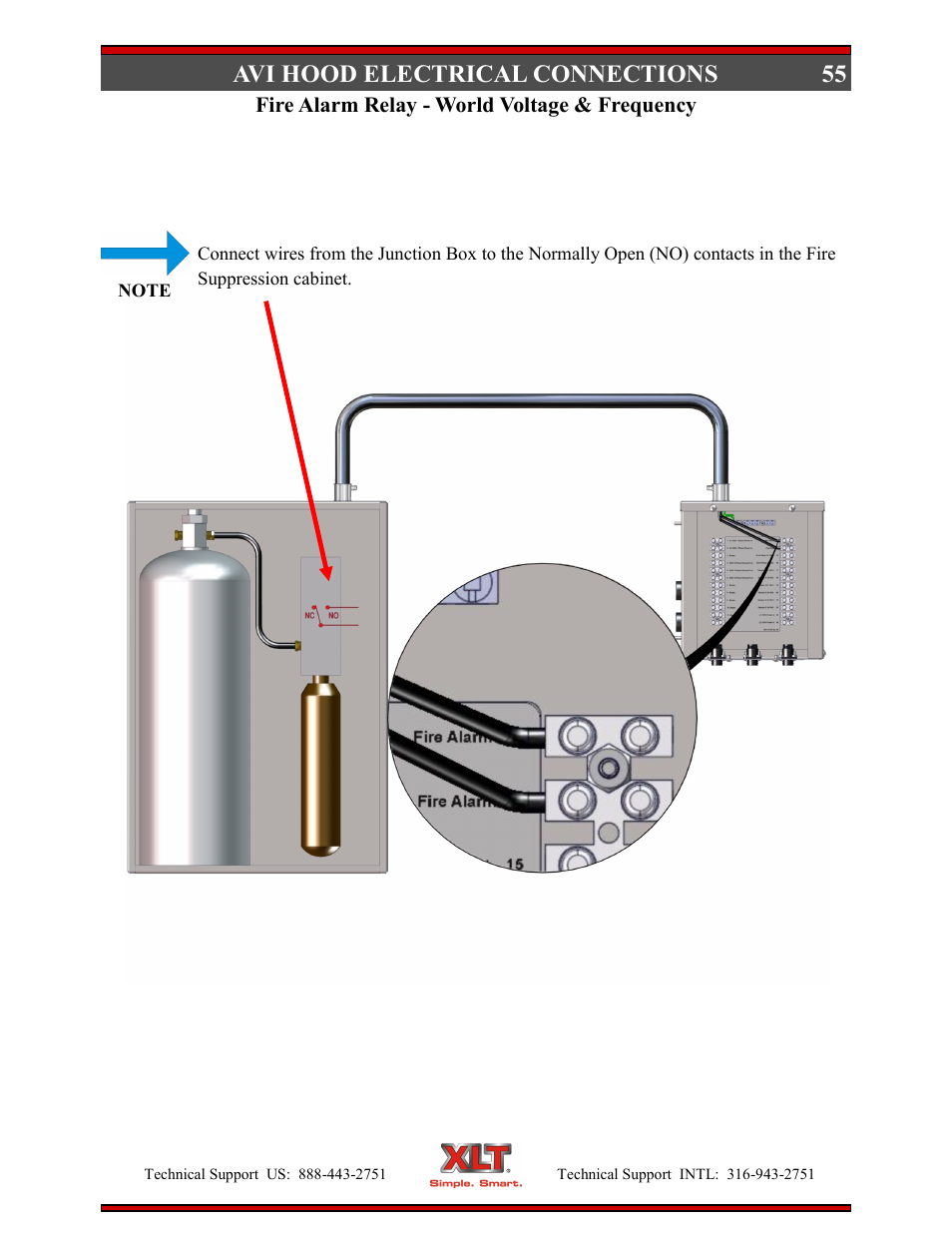 55 avi hood electrical connections | XLT XD-9005B User Manual | Page 55 / 102