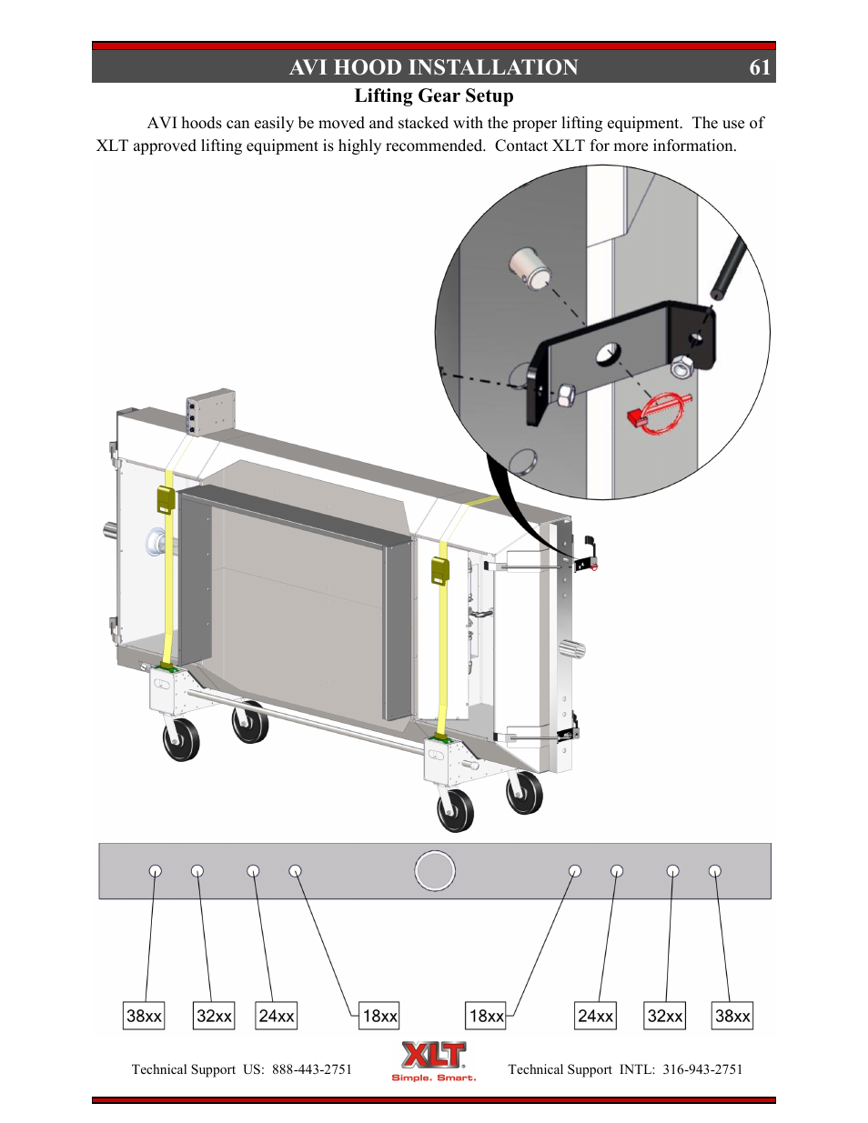 61 avi hood installation | XLT XD-9005B User Manual | Page 61 / 102