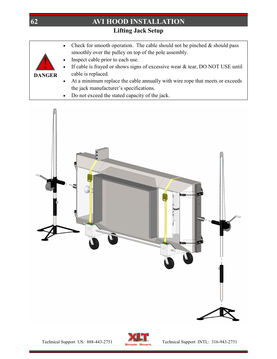 62 avi hood installation | XLT XD-9005B User Manual | Page 62 / 102