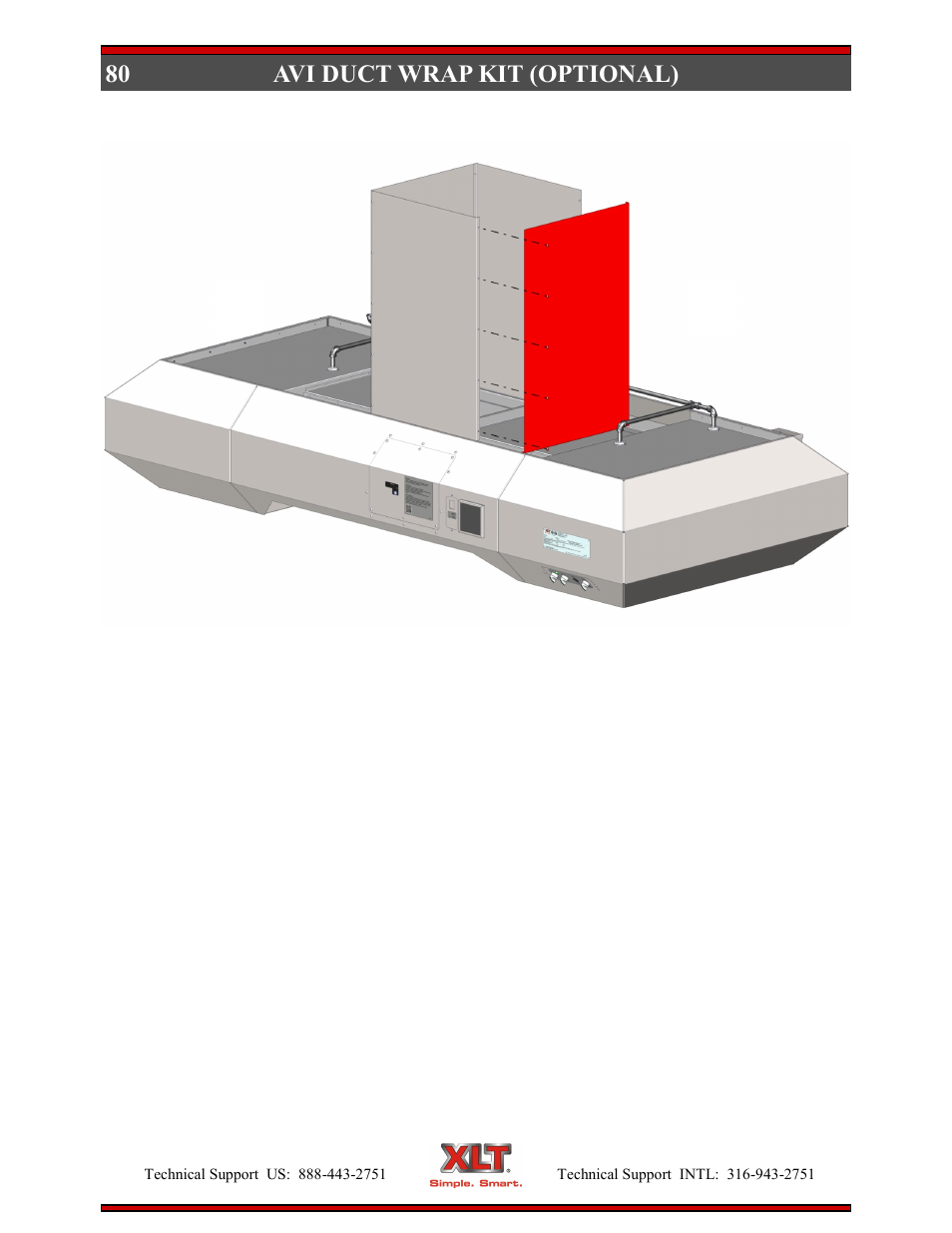 80 avi duct wrap kit (optional) | XLT XD-9005B User Manual | Page 80 / 102