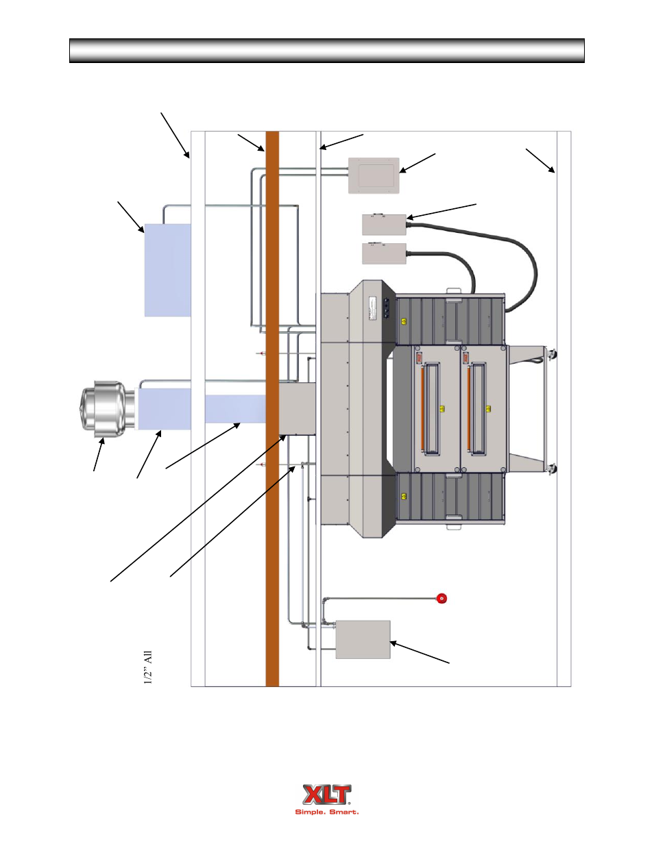 Avi hood rough-in specifications | XLT XD-9005A User Manual | Page 53 / 100