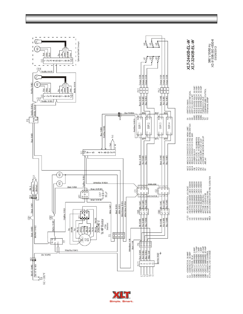 Oven schematic - world | XLT XD-9005A User Manual | Page 90 / 100