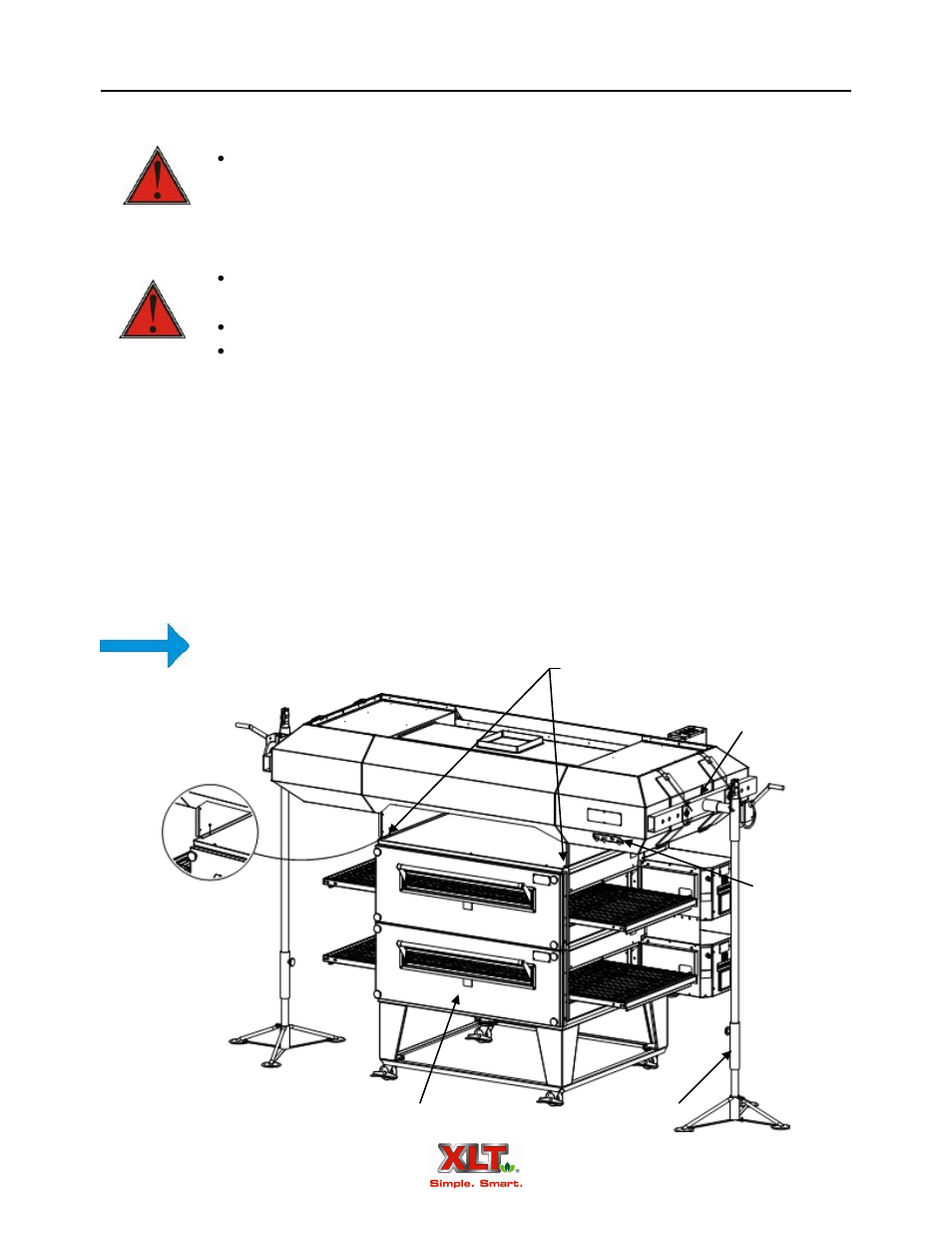Stacking hood on the ovens hood installation | XLT XD-9010B User Manual | Page 75 / 106