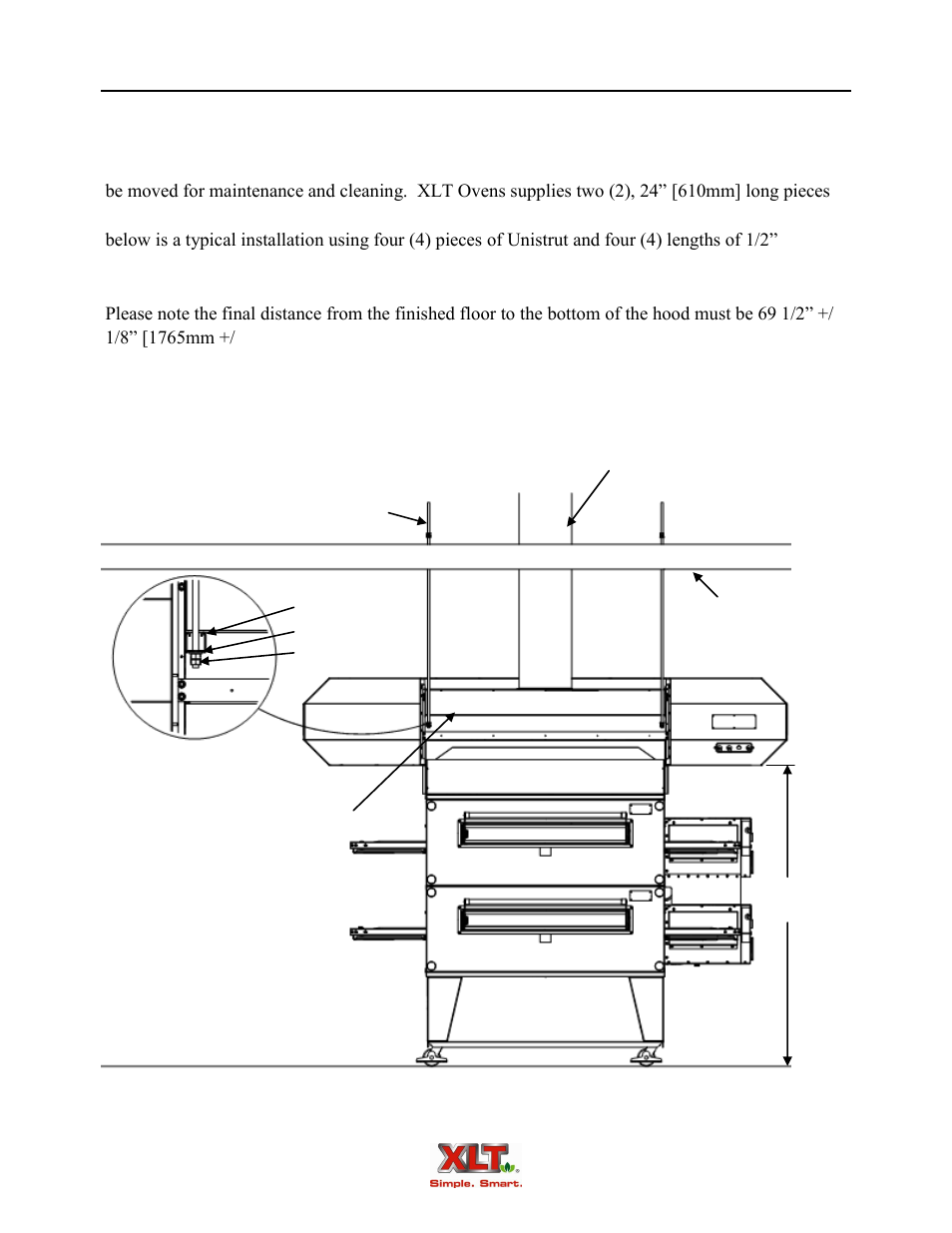Hood installation hang hood from ceiling joists | XLT XD-9010B User Manual | Page 76 / 106