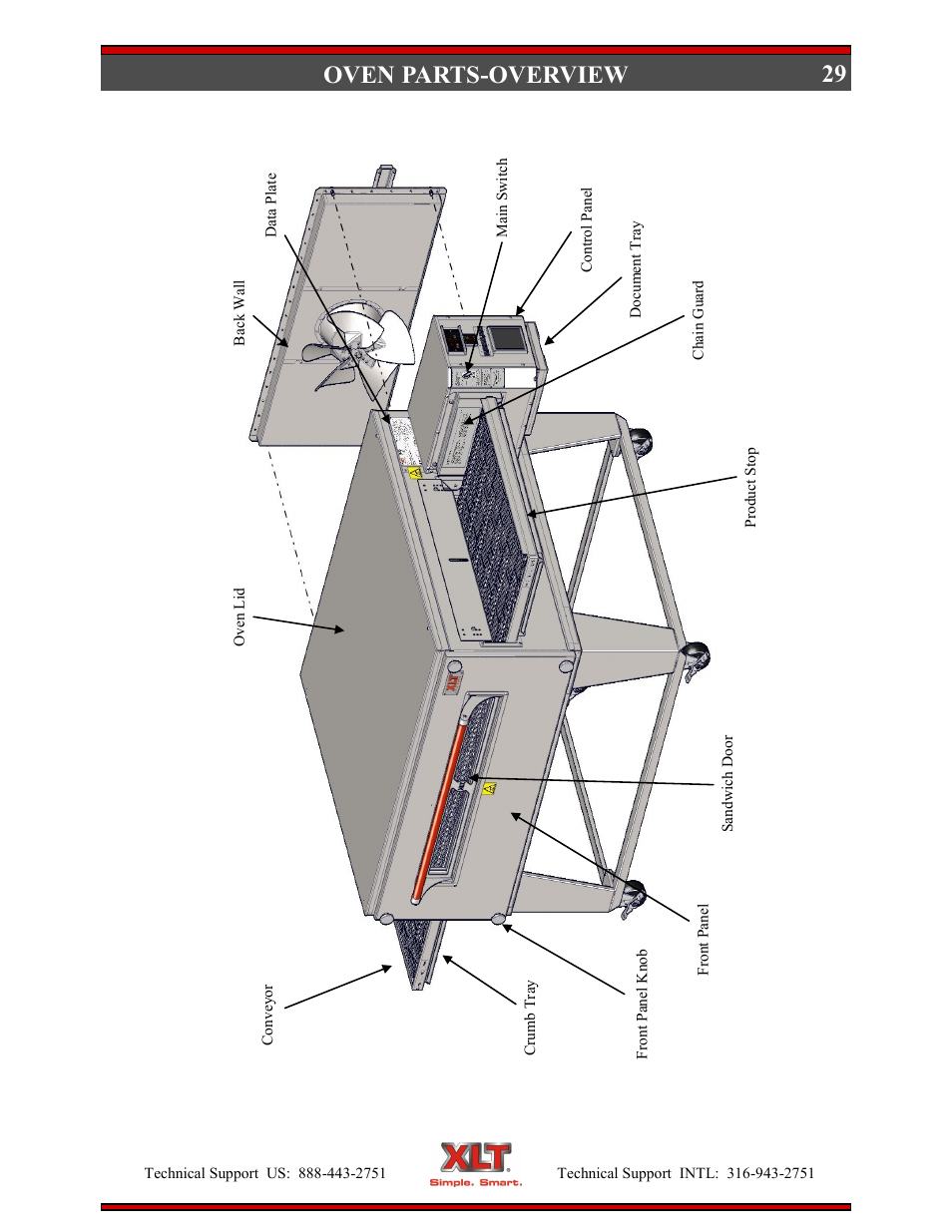 29 oven parts-overview | XLT XD-9006E User Manual | Page 29 / 78
