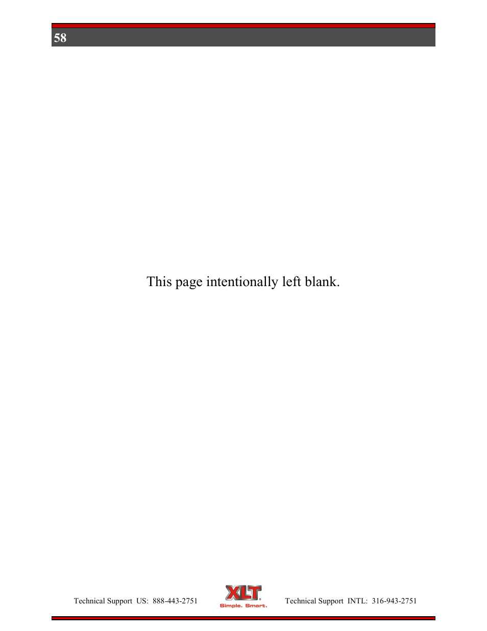 This page intentionally left blank | XLT XD-9006E User Manual | Page 58 / 78