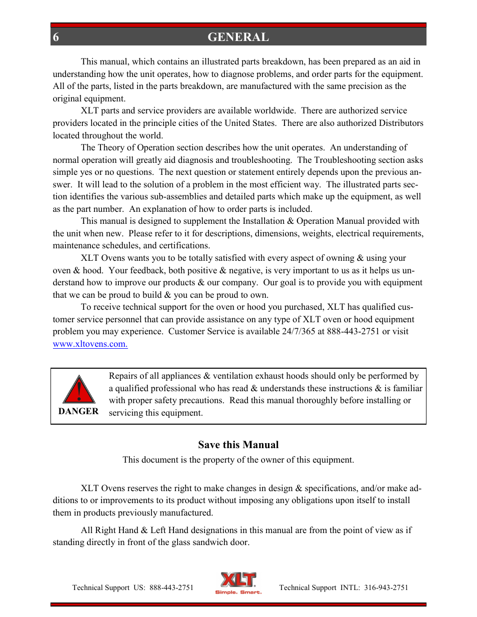 General | XLT XD-9006E User Manual | Page 6 / 78