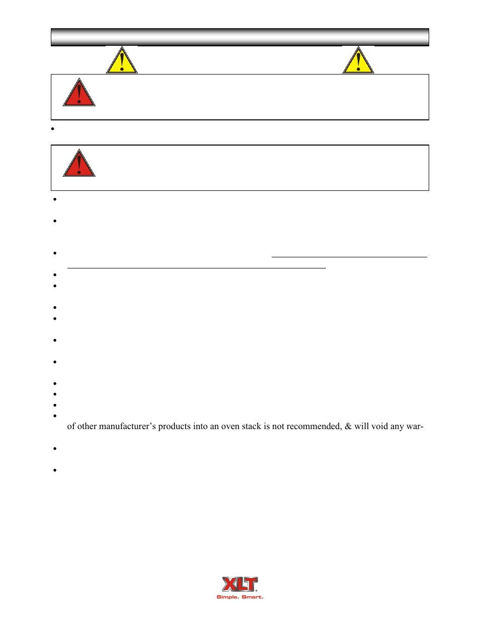 Warning & safety information, Safety depends on you | XLT XD-9006A (GAS Oven Version – C, AVI Hood Version – B) User Manual | Page 2 / 62