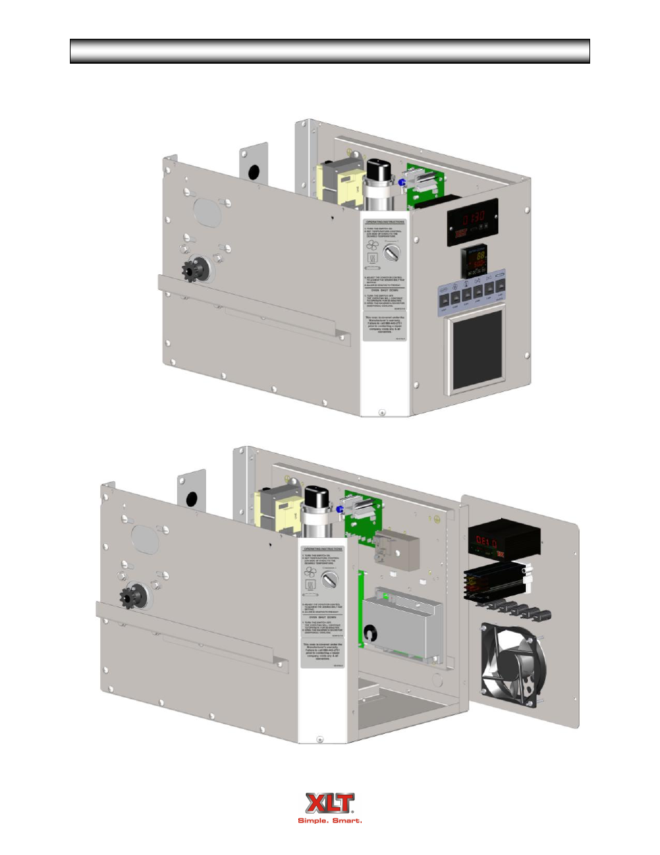 Oven parts-control box service position | XLT XD-9006A (GAS Oven Version – C, AVI Hood Version – B) User Manual | Page 40 / 62