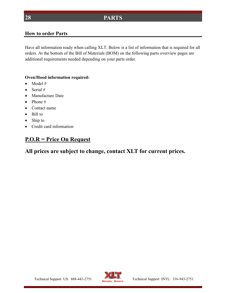 28 parts | XLT XD-9006B User Manual | Page 28 / 76