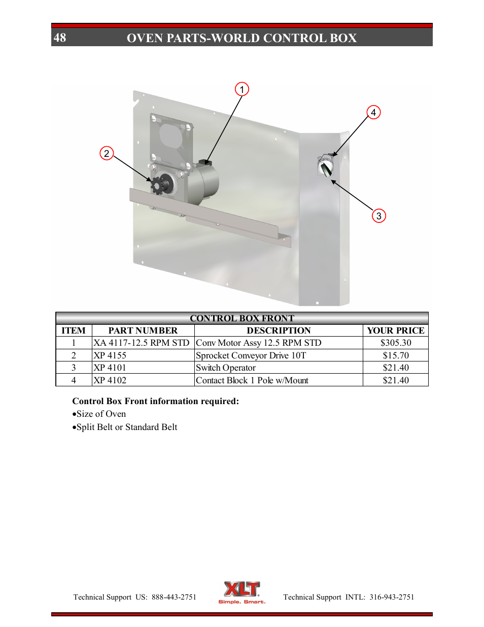 48 oven parts-world control box | XLT XD-9006B User Manual | Page 48 / 76