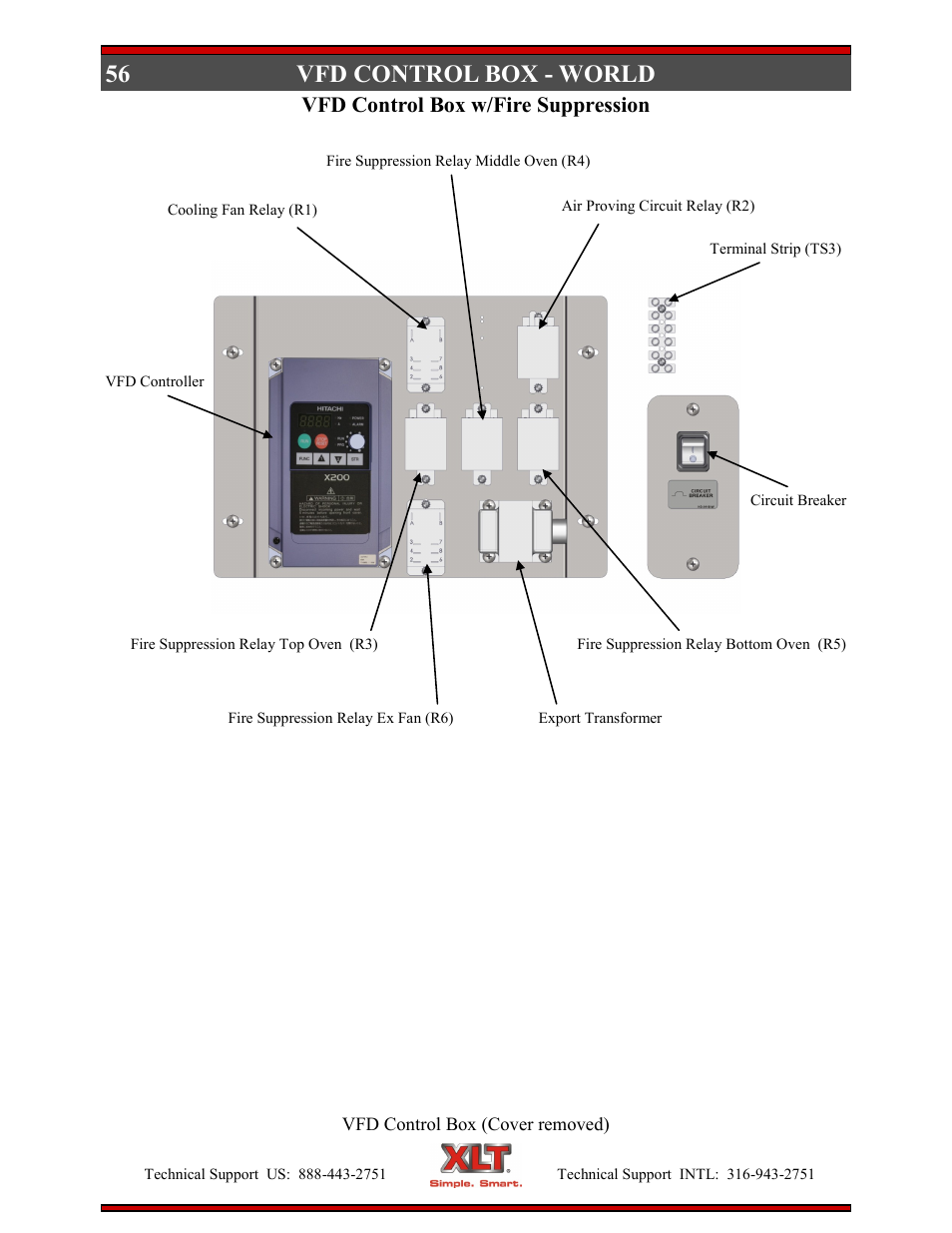 Vfd control box - world, Vfd control box w/fire suppression | XLT XD-9006B User Manual | Page 56 / 76