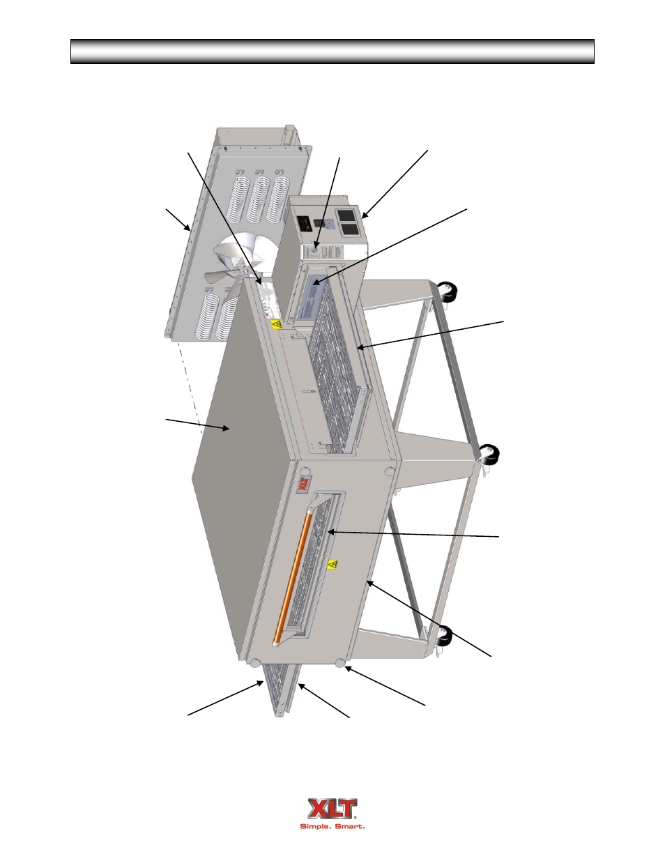 Oven parts-overview | XLT XD-9007A (ELEC Oven Version – B1, AVI Hood Version – B) User Manual | Page 23 / 56