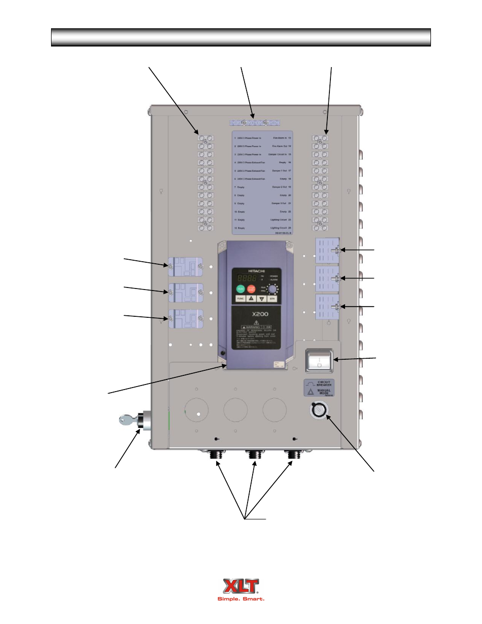 Vfd control box - standard | XLT XD-9007A (ELEC Oven Version – B1, AVI Hood Version – B) User Manual | Page 40 / 56