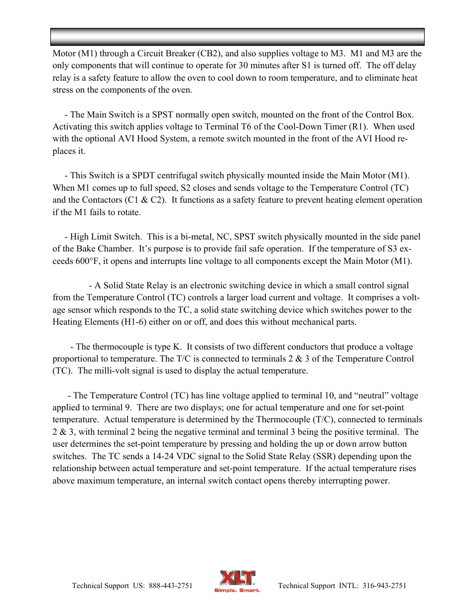 Electric oven theory of operation | XLT XD-9007A (ELEC Oven Version – C, AVI Hood Version – C) User Manual | Page 11 / 64