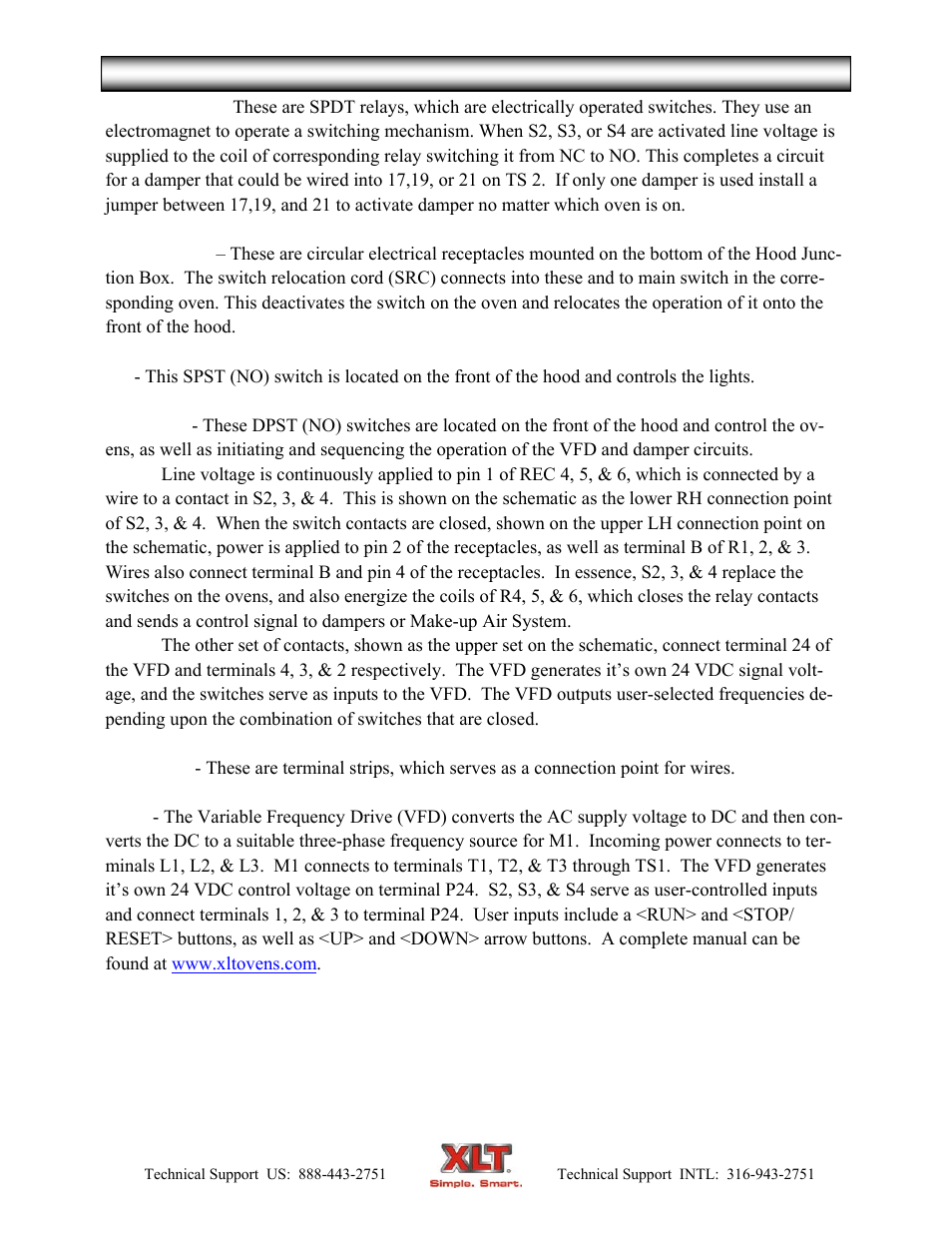 Hood theory of operation (std w/fs) | XLT XD-9007A (ELEC Oven Version – C, AVI Hood Version – C) User Manual | Page 14 / 64