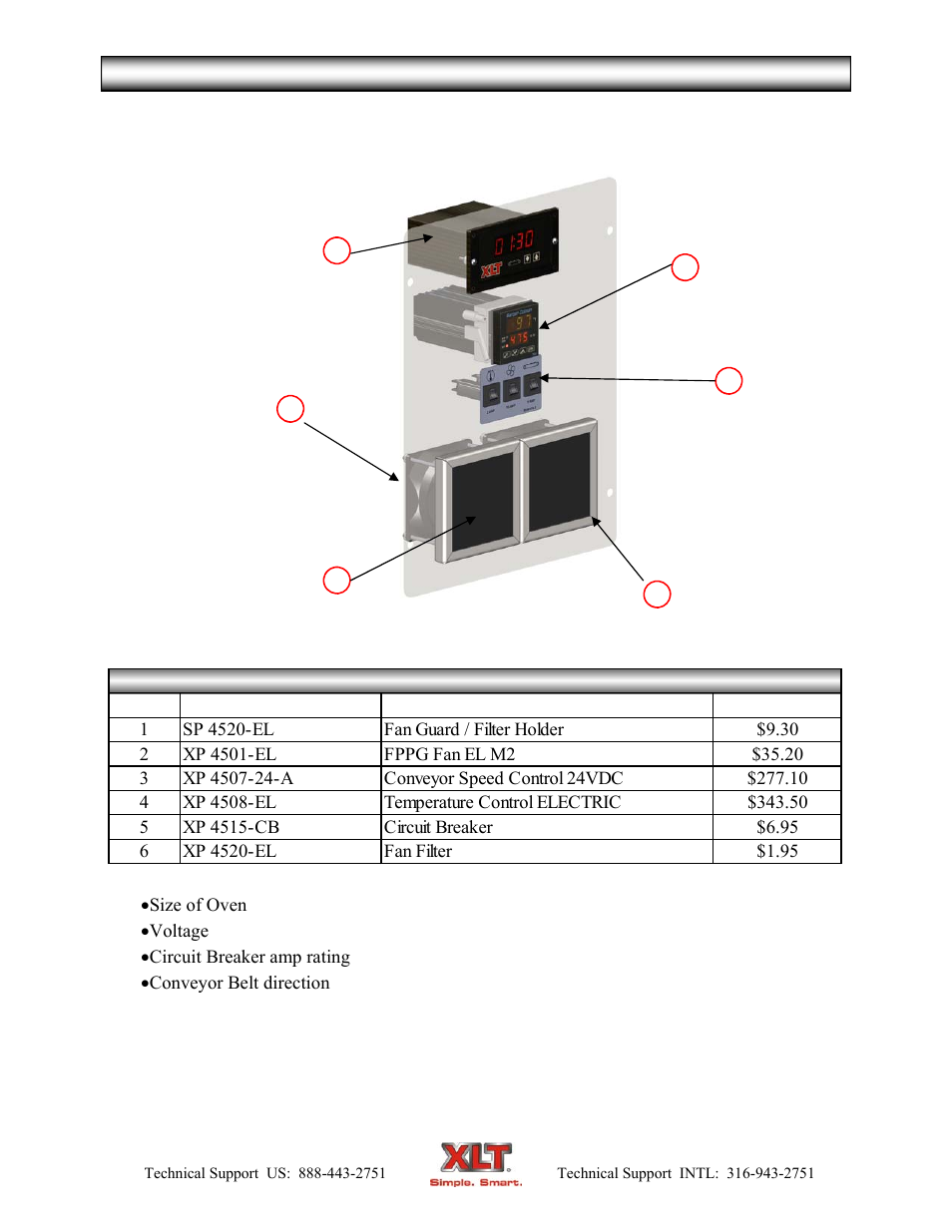 Oven parts-standard control box | XLT XD-9007A (ELEC Oven Version – C, AVI Hood Version – C) User Manual | Page 35 / 64
