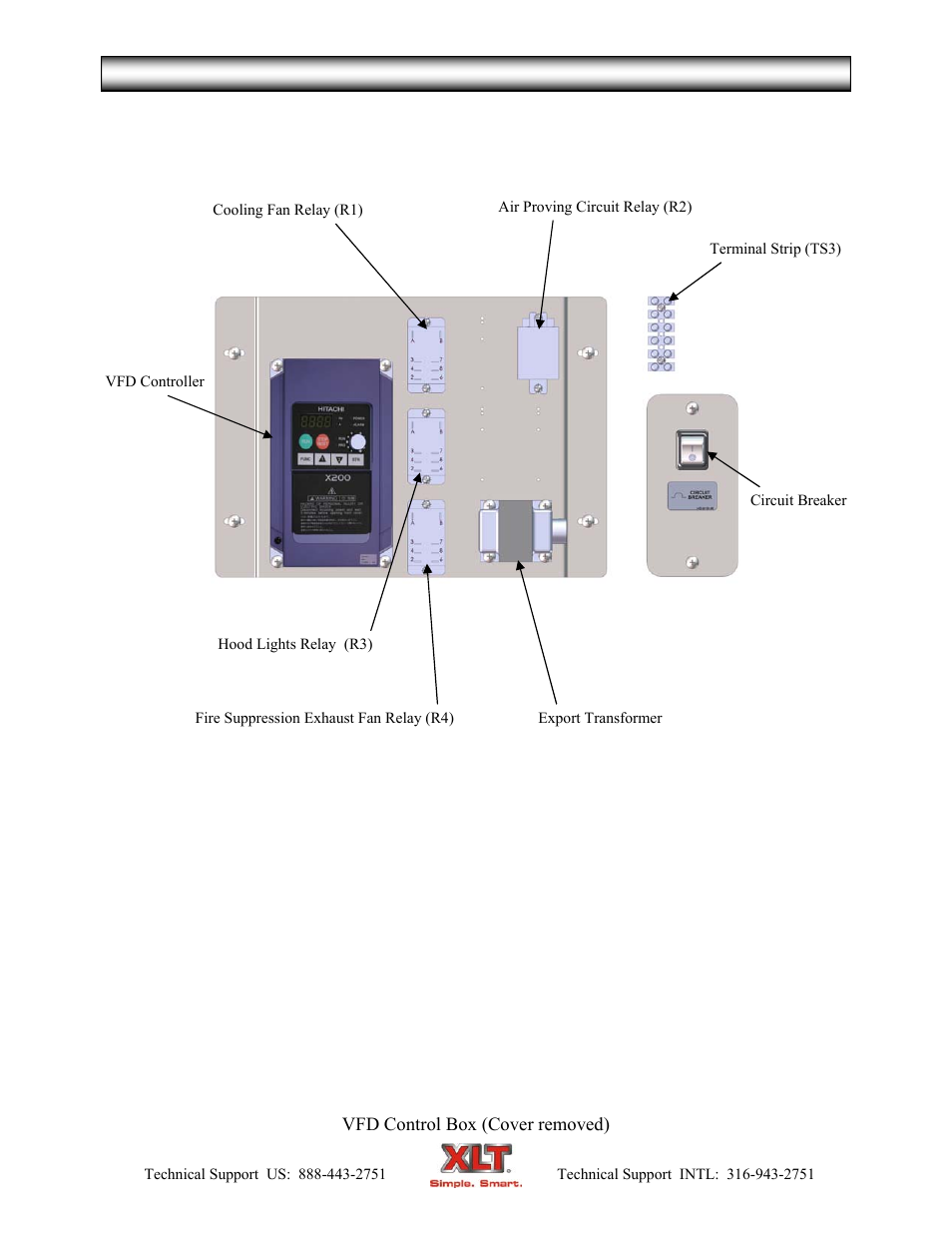 Vfd control box - world, Vfd control box w/fire suppression | XLT XD-9007A (ELEC Oven Version – C, AVI Hood Version – C) User Manual | Page 48 / 64