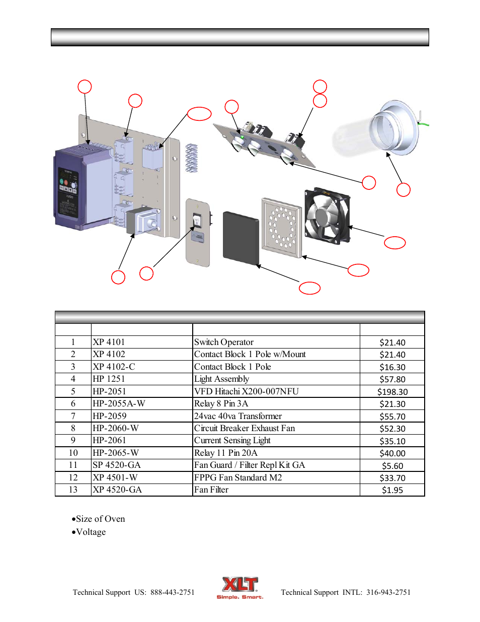 Hood parts-world hood | XLT XD-9007A (ELEC Oven Version – C, AVI Hood Version – C) User Manual | Page 49 / 64