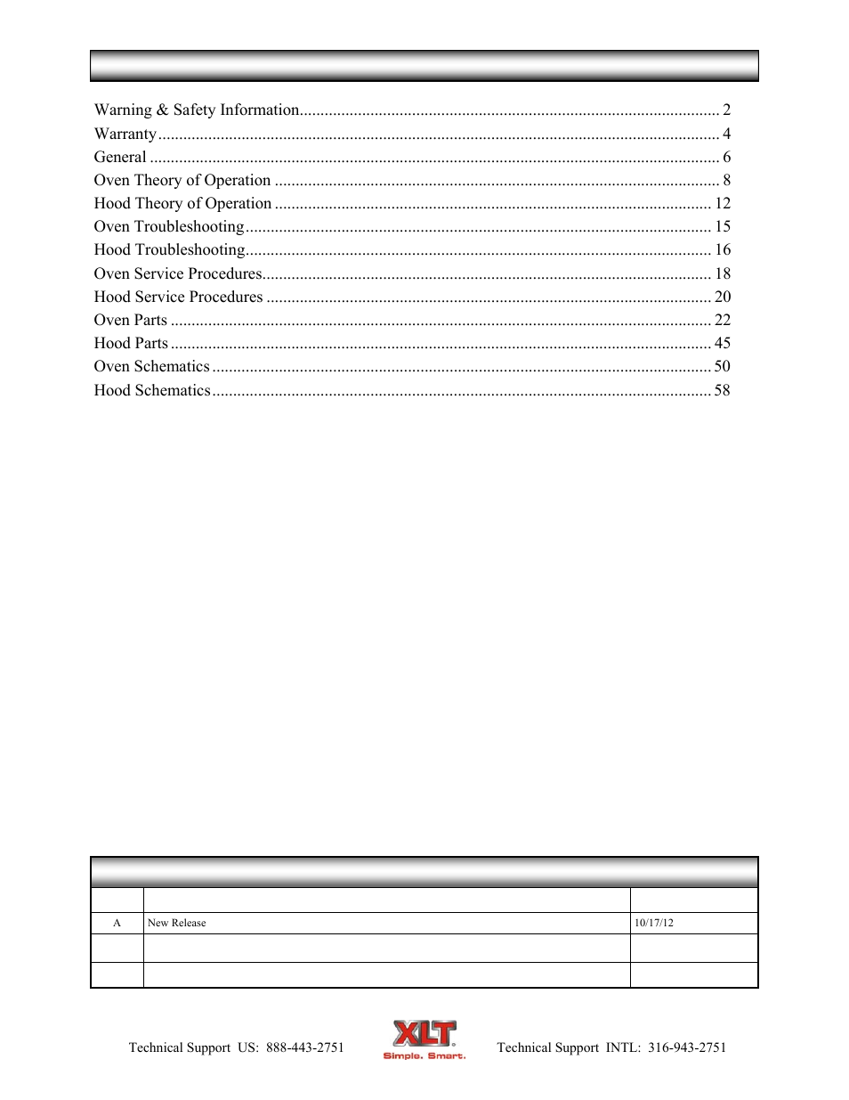 XLT XD-9007A (ELEC Oven Version – C, AVI Hood Version – C) User Manual | Page 7 / 64